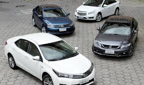 Os sedãs médios mais vendidos do Brasil.