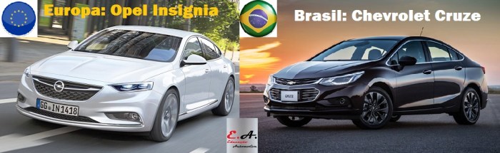 chevrolet cruze opel insignia educação automotiva