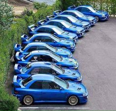 subaru obsessão pela simetria gerações do WRX STi