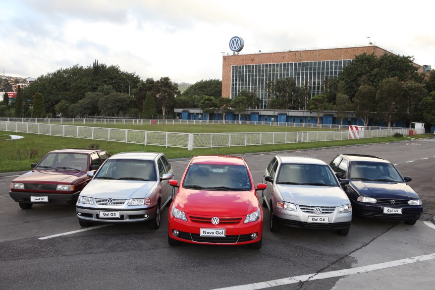 todas as gerações do Gol