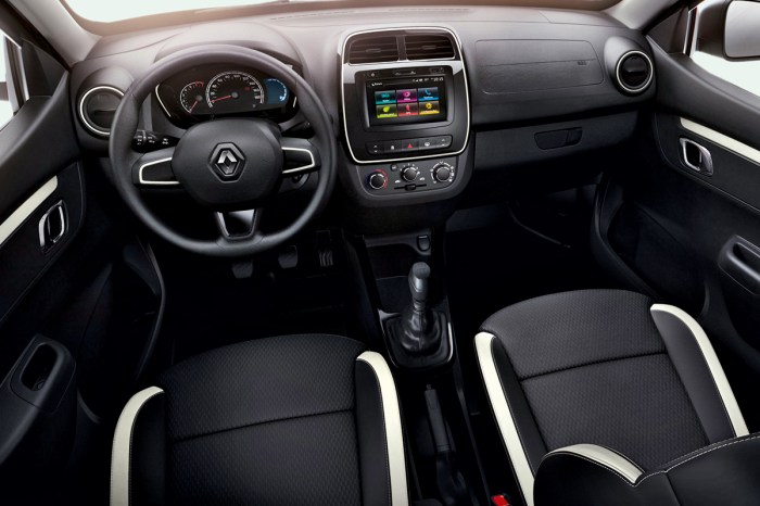 melhores compras de carro racionais renault kwid interior