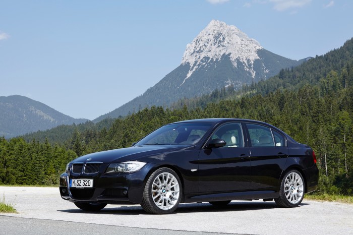 BMW na Suíça alpes