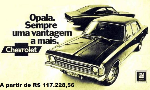 quanto custaria um opala em 2018?