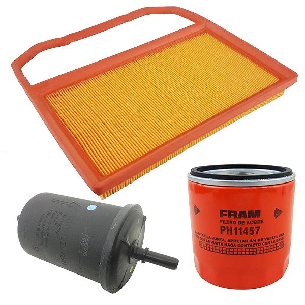 3 filtros do carro - combustível, ar e óleo